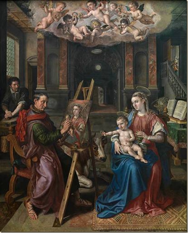 Maerten de Vos, St Luc peignant la vierge Maerten de Vos, St Luc peignant la vierge