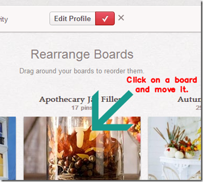 How to Rearrange Pinterest Boards from Setting for Four #tutorial #blog #trick #tip #pinterest