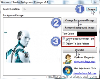 windows 7 folder background changer