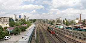 Панорама с пешеходного моста