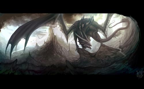 Dark Dragon Lord, Dragons