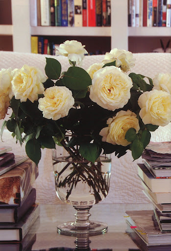 Simple arrangements are part of the home's decor.