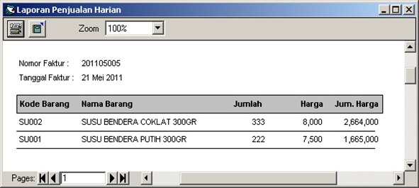 15 - Preview Laporan Harian