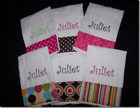Juliet Burp Cloth
