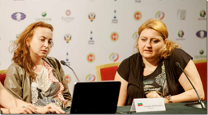 Antoaneta Stefanova and Elina Danielian, Round 7 Press Conference