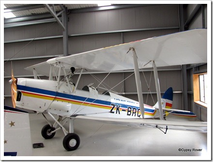 De Havilland Tiger Moth in Mount Cook Airlines colours.