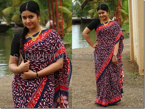 Poonam_Bajwa_Printed_Saree