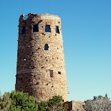 The watch tower on the East side of the Grand Canyon