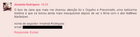 deixou o comentário deixou o comentário
