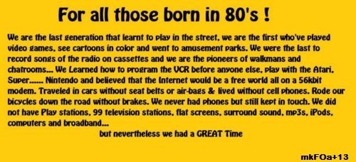 Kids in the 80s