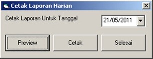 14 - Running Form Cetak Laporan Harian 14 - Running Form Cetak Laporan Harian