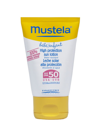 Formulated for babies and children, this sunscreen by Mustela is fragrance-free and hypoallergenic.