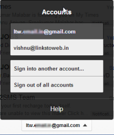 multiple accounts on gmail offline
