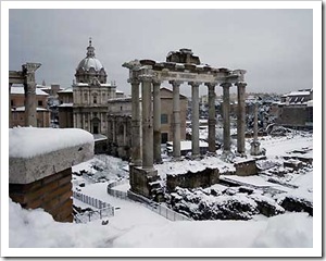 Foro Romano sotto la neve (febbr 2012) Foro Romano sotto la neve (febbr 2012)