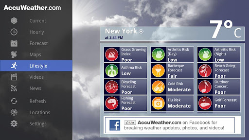 【免費天氣App】AccuWeather for Sony Google TV-APP點子