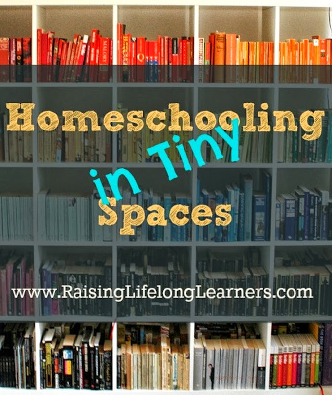Homeschooling in Tiny Spaces via www.RaisingLifelongLearners.com