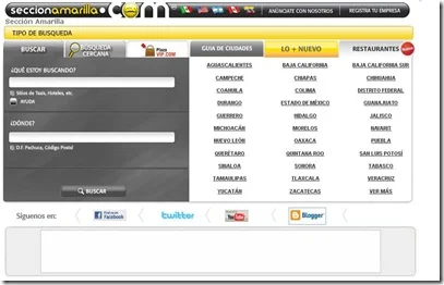 seccion amarilla en mexico