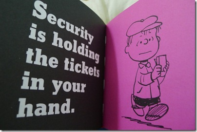 security is holding the tickets in your hand