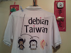 I wear Debian Taiwan tee to join 10km run. Run for Debian! XD Run for Free/Libre/Open Source Software! XD
