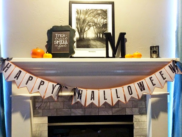 Halloween Banner Mantle Halloween Banner Mantle