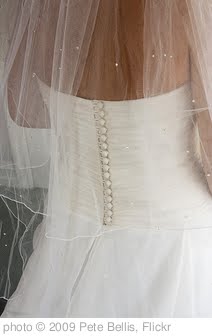 'Wedding dress (from the back)' photo (c) 2009, Pete Bellis - license: http://creativecommons.org/licenses/by/2.0/