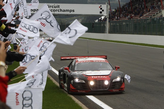 2011 Spa 24 hours, Audi R8 LMS ( 320 ) # 99 Audi Sport Team Phoenix 110908 Audi R8 racewagen 001.jpg