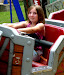Juliette didn't like the big coasters, but this one made her smile.