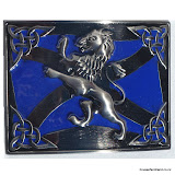 "Lion Rampant and Saltire" Kilt Belt Buckle #2