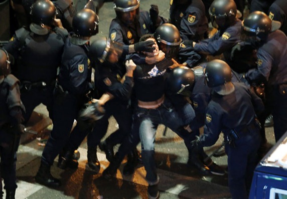SPAIN-BUDGET/PROTESTS