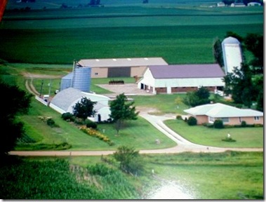 farm view above