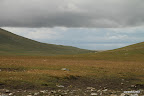 Song Kol lake far in the back