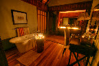 On our last night the staff prepared our bathroom for us like this while we were at dinner - heaps of tea candles everywhere, a hot bubble bath and an ice bucket with bubbles and glasses for us to enjoy in the tub! On our last night the staff prepared our bathroom for us like this while we were at dinner - heaps of tea candles everywhere, a hot bubble bath and an ice bucket with bubbles and glasses for us to enjoy in the tub!