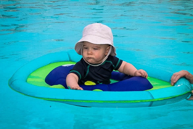 11 - first swim 11 - first swim