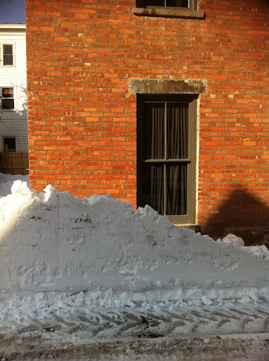 Snow was everywhere!