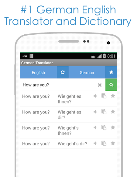 Android application German Translator screenshort
