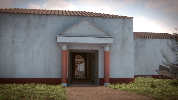 Entrada principal a la Villa Romana "El Ruedo"