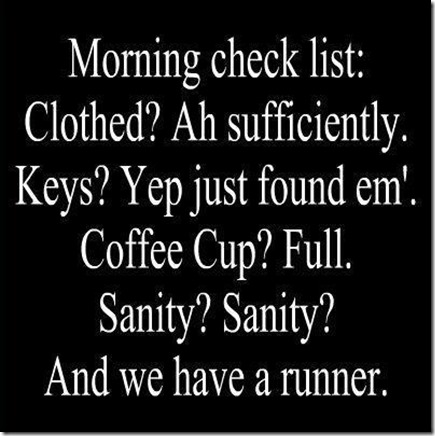 morning check list
