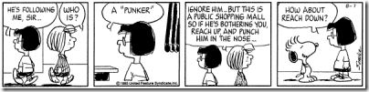 Peanuts 1985-08-07 - Snoopy as a punker