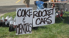 Coke and Mentos Rocket Cars at Maker Faire Detroit 2011