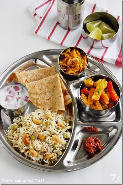 North indian meals
