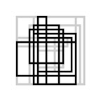 rectangle study 2, 2011, digital c-print (single edition), 40 x 40 in.