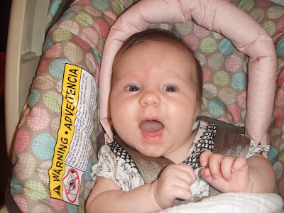Happy in her Car Seat
