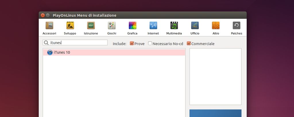 Play On Linux - Installare iTunes 10