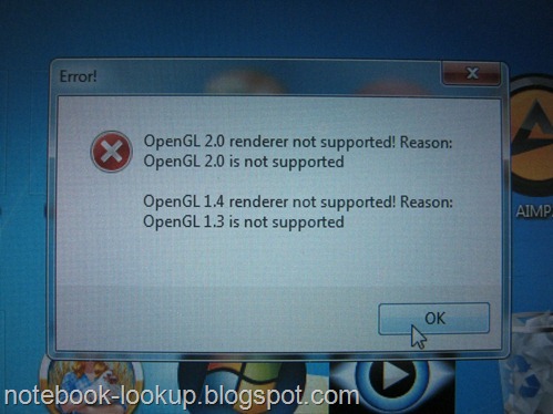 แก้ปัญหา OpenGL 2.0 renderer not support! จากเกม Angry Bird