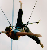 Just one of Tinkerhell's many trapeeze stunts.