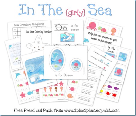 Ocean Preschool Pack