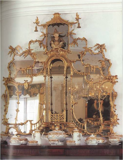 THE most exquisite mirror - and also one of the most famous. It is from the Chinese Bedroom Apartments at Badminton House. THE most exquisite mirror - and also one of the most famous. It is from the Chinese Bedroom Apartments at Badminton House.