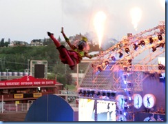 9583 Alberta Calgary Stampede 100th Anniversary - GMC Rangeland Derby & Grandstand Show - Grandstand Show - high wire acrobat 9583 Alberta Calgary Stampede 100th Anniversary - GMC Rangeland Derby & Grandstand Show - Grandstand Show - high wire acrobat