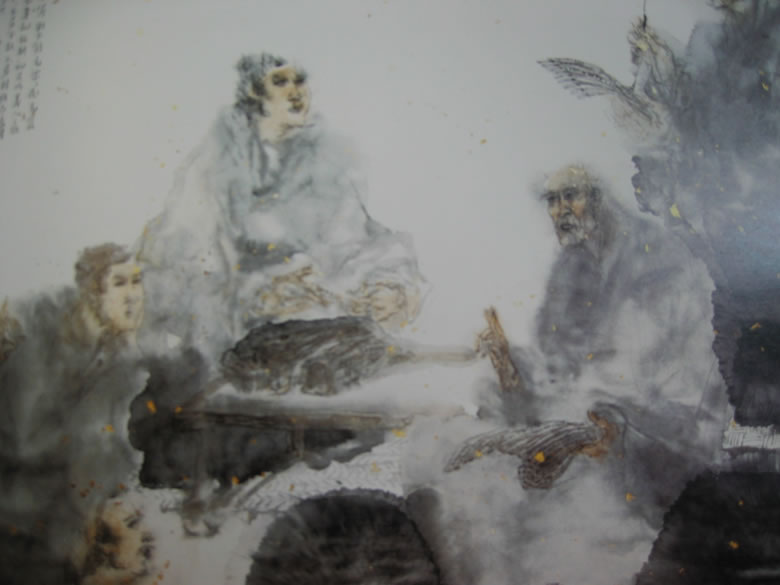 Confucius Lecturing Rites By Zhang Wenlai, Confucius