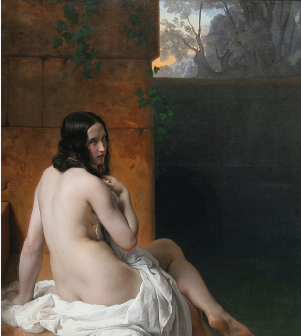 Hayez,Suzanne au bain